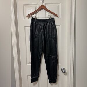 7 for all mankind vegan leather pants size medium guc *flaw